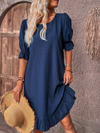 Noelle | Women's Relaxed Ruffle Summer Dress - image 7