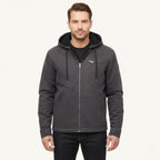 Nolan | Men's Fleece-Lined Hooded Jacket, Retro Autumn Jacket | The Dress Cellar