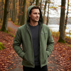 Nolan | Men's Fleece-Lined Hooded Jacket, Retro Autumn Jacket | The Dress Cellar