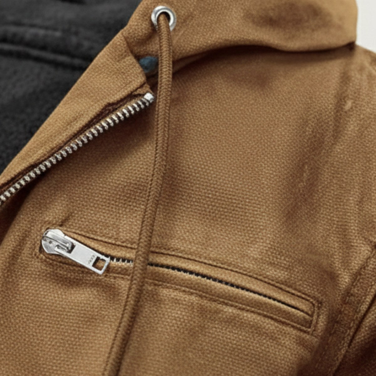 Nolan | Men's Fleece-Lined Hooded Jacket, Retro Autumn Jacket | The Dress Cellar