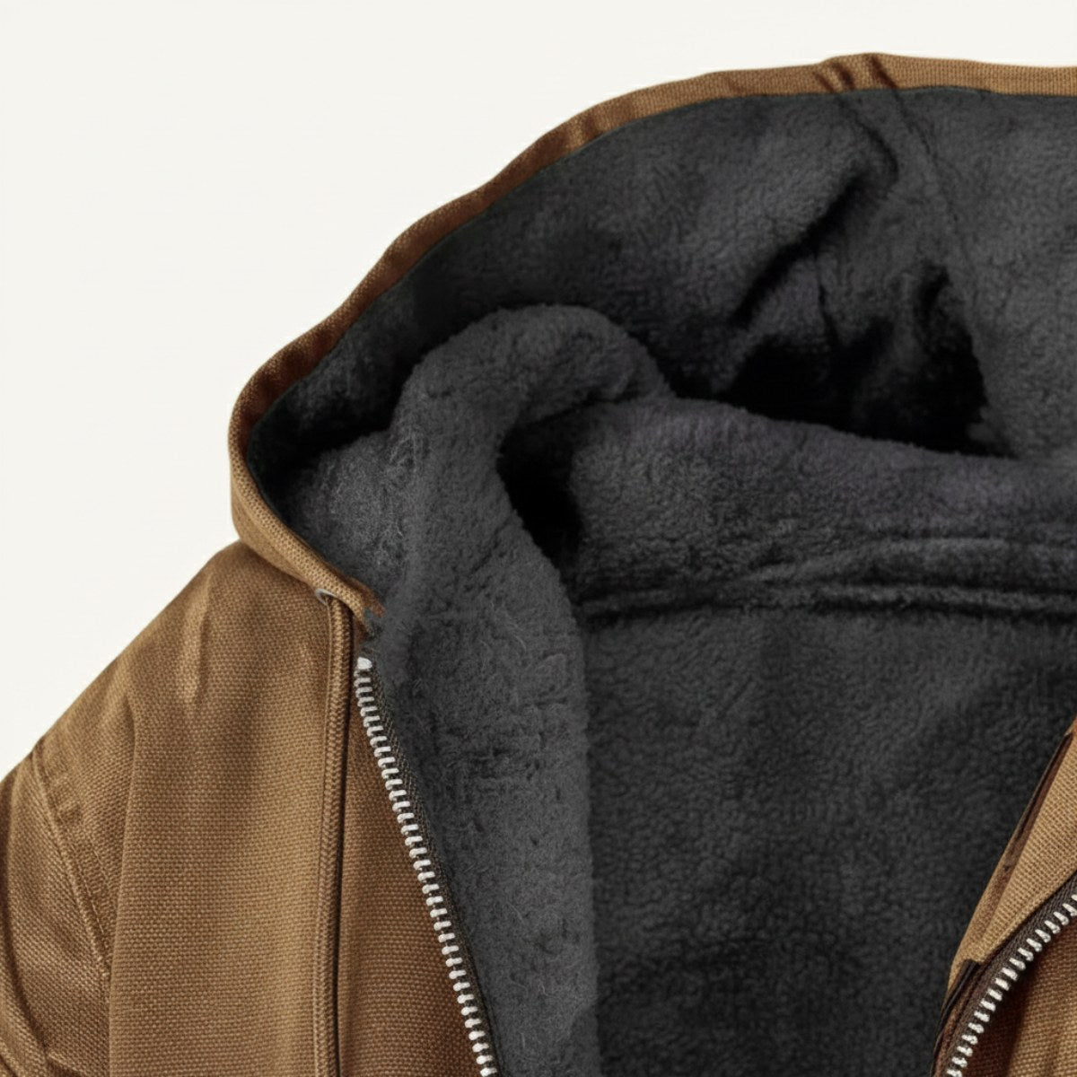 Nolan | Men's Fleece-Lined Hooded Jacket, Retro Autumn Jacket | The Dress Cellar