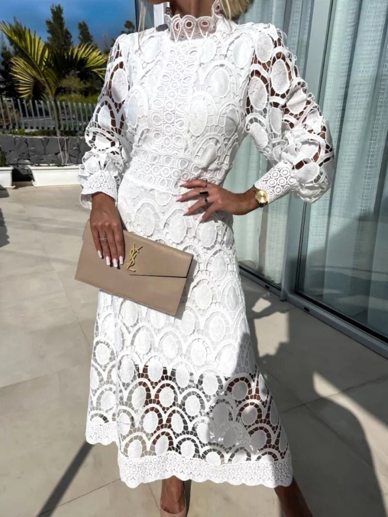 Olivia | Women's Lace Midi Dress - image 6