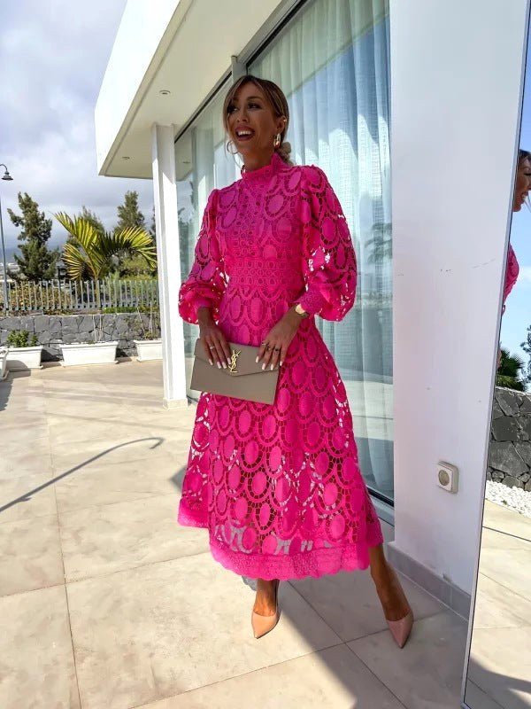 Olivia | Women's Lace Midi Dress - image 7