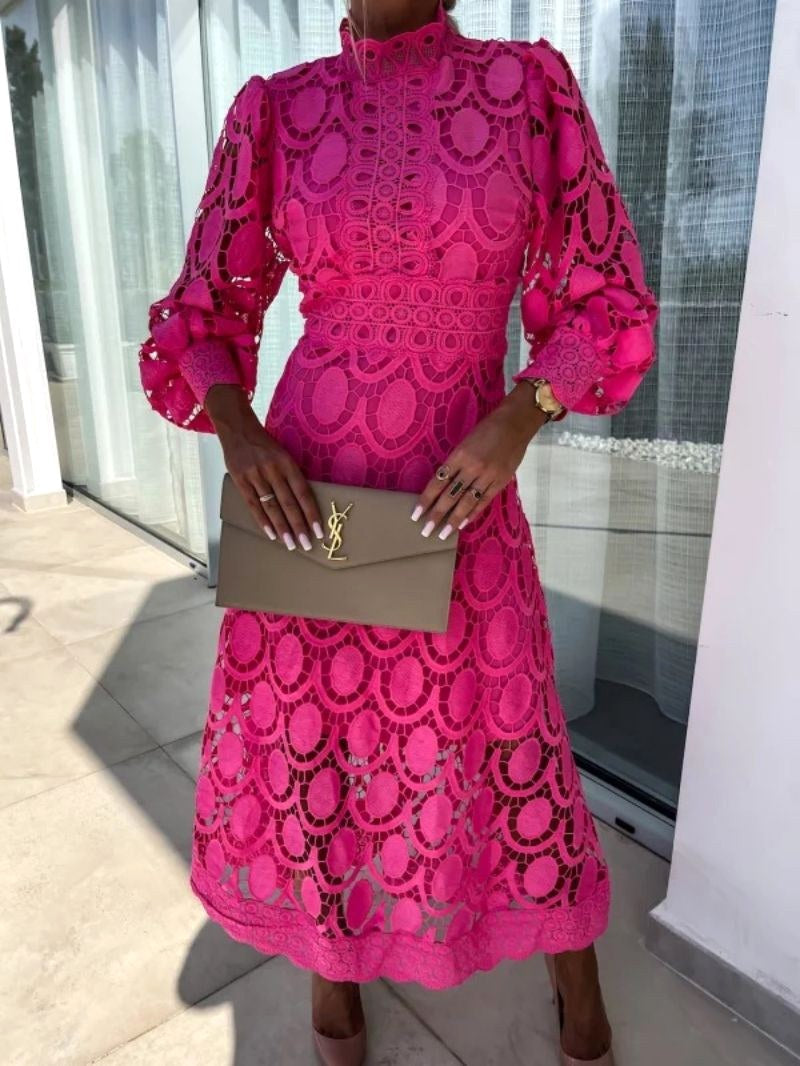 Olivia | Women's Lace Midi Dress - image 8
