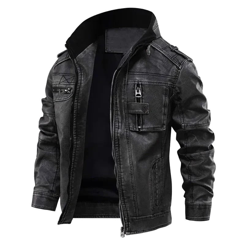 Kyle | Men's Leather Jacket, Classic Leather Outerwear | The Dress Cellar