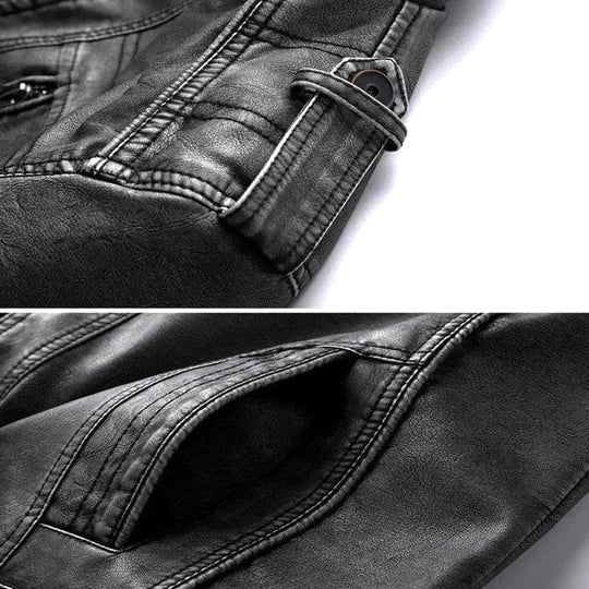 Kyle | Men's Leather Jacket, Classic Leather Outerwear | The Dress Cellar
