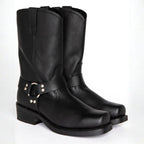 Oswin | Men's Mid-Calf Cowboy Boots, Harness Style Western Boots | The Dress Cellar