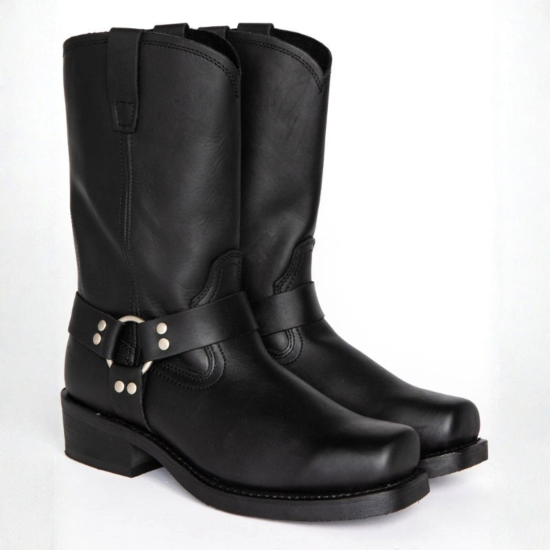 Oswin | Men's Mid-Calf Cowboy Boots, Harness Style Western Boots | The Dress Cellar