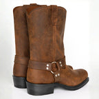 Oswin | Men's Mid-Calf Cowboy Boots, Harness Style Western Boots | The Dress Cellar