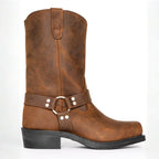 Oswin | Men's Mid-Calf Cowboy Boots, Harness Style Western Boots | The Dress Cellar