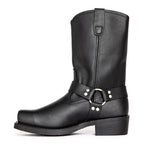 Oswin | Men's Mid-Calf Cowboy Boots, Harness Style Western Boots | The Dress Cellar