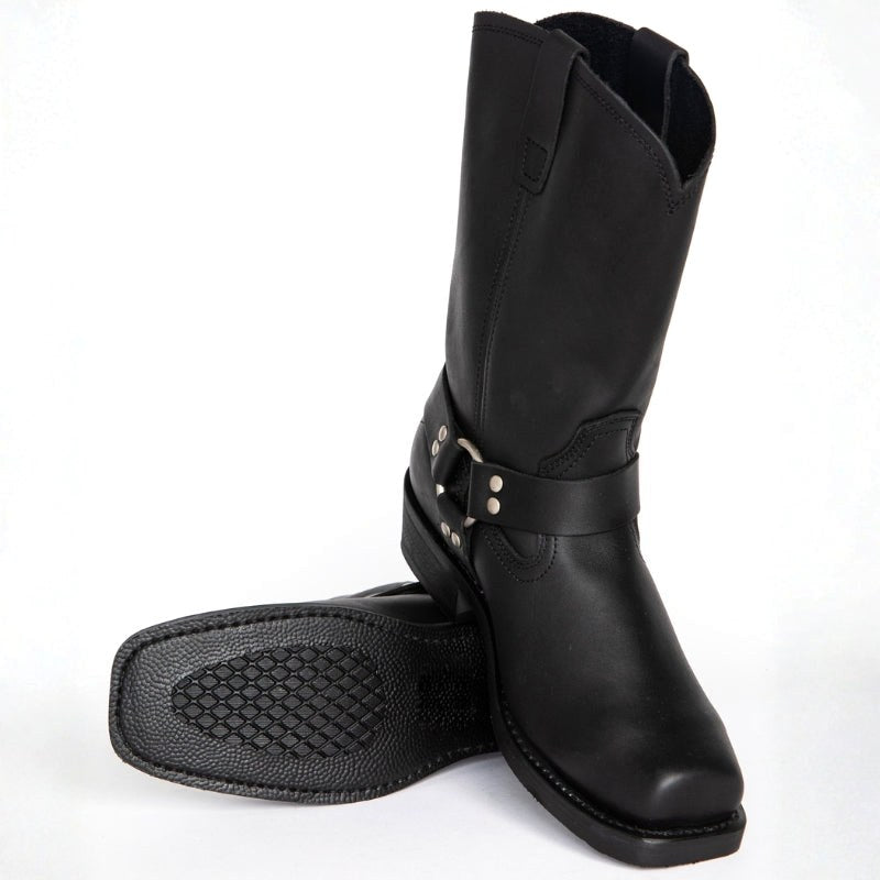 Oswin | Men's Mid-Calf Cowboy Boots, Harness Style Western Boots | The Dress Cellar
