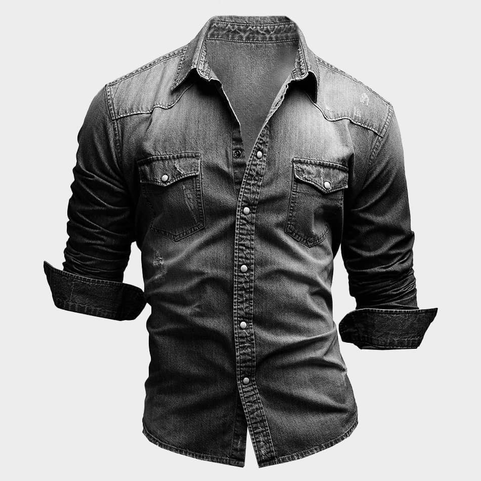 Steven | Men's Faded Button-Up Shirt, Slim-Fit Casual Shirt | The Dress Cellar