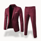 Owen | Men's Formal Two-Piece Suit, Slim-Fit Blazer Suit | The Dress Cellar | Red