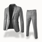 Owen | Men's Formal Two-Piece Suit, Slim-Fit Blazer Suit | The Dress Cellar | Grey