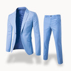 Owen | Men's Formal Two-Piece Suit, Slim-Fit Blazer Suit | The Dress Cellar | Light Blue