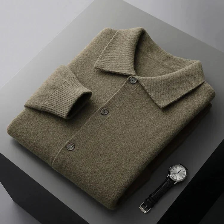 Owen | Men's Knit Cardigan, Finely Textured Layer Cardigan | The Dress Cellar