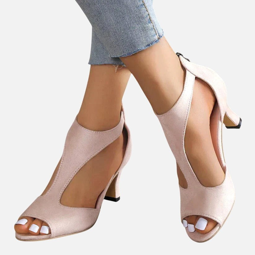 Paige | Women's Block Heel Pumps - Pink