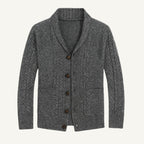 Parker | Men's Cashmere Cardigan, Relaxed Fit Knit Jumper | The Dress Cellar