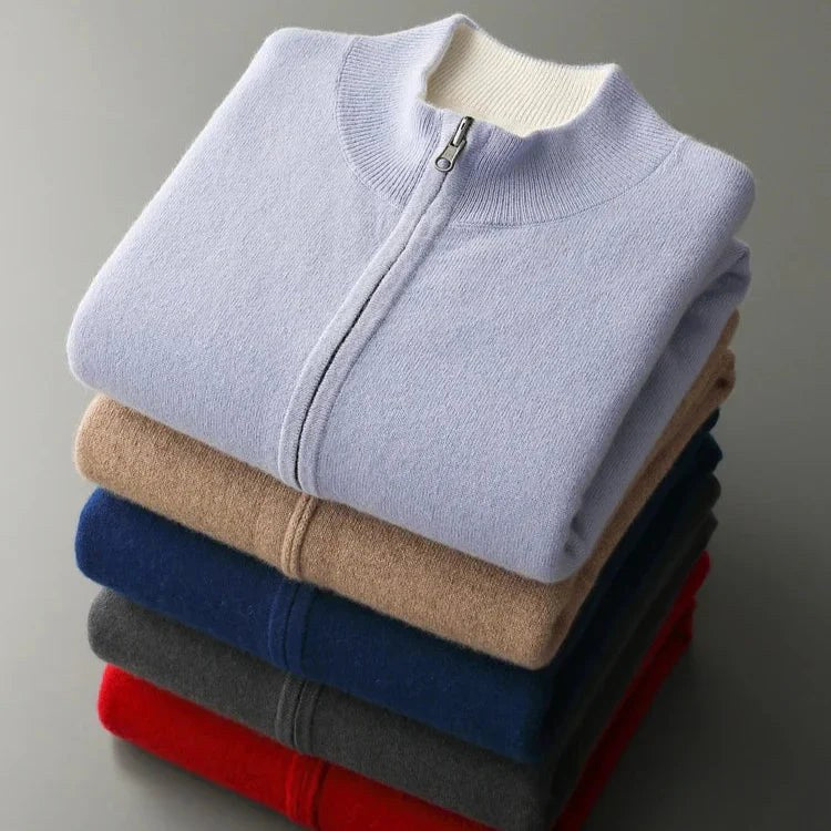 Parker | Men's Full-Zip Knit Cardigan, Comfortable Everyday Cardigan | The Dress Cellar