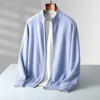 Parker | Men's Full-Zip Knit Cardigan, Comfortable Everyday Cardigan | The Dress Cellar | Grey
