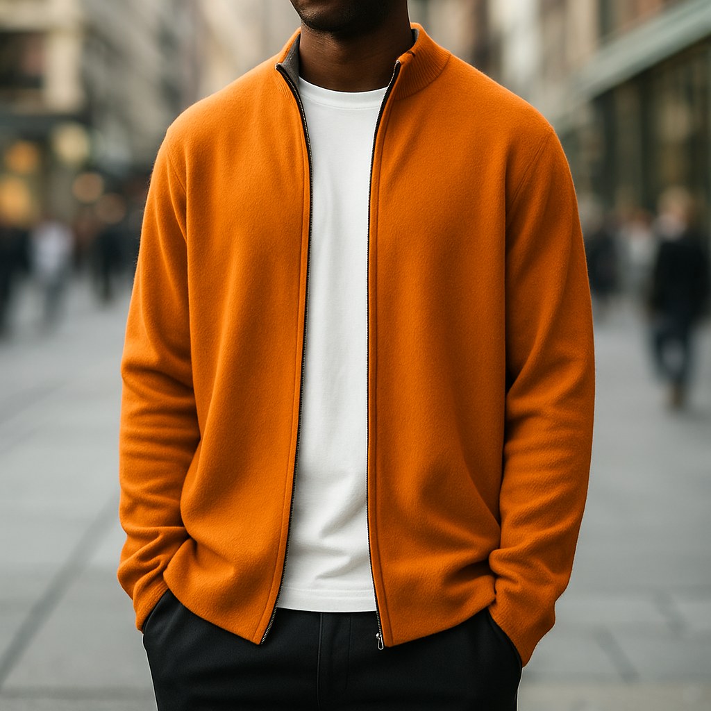 Parker | Men's Full-Zip Knit Cardigan, Comfortable Everyday Cardigan | The Dress Cellar