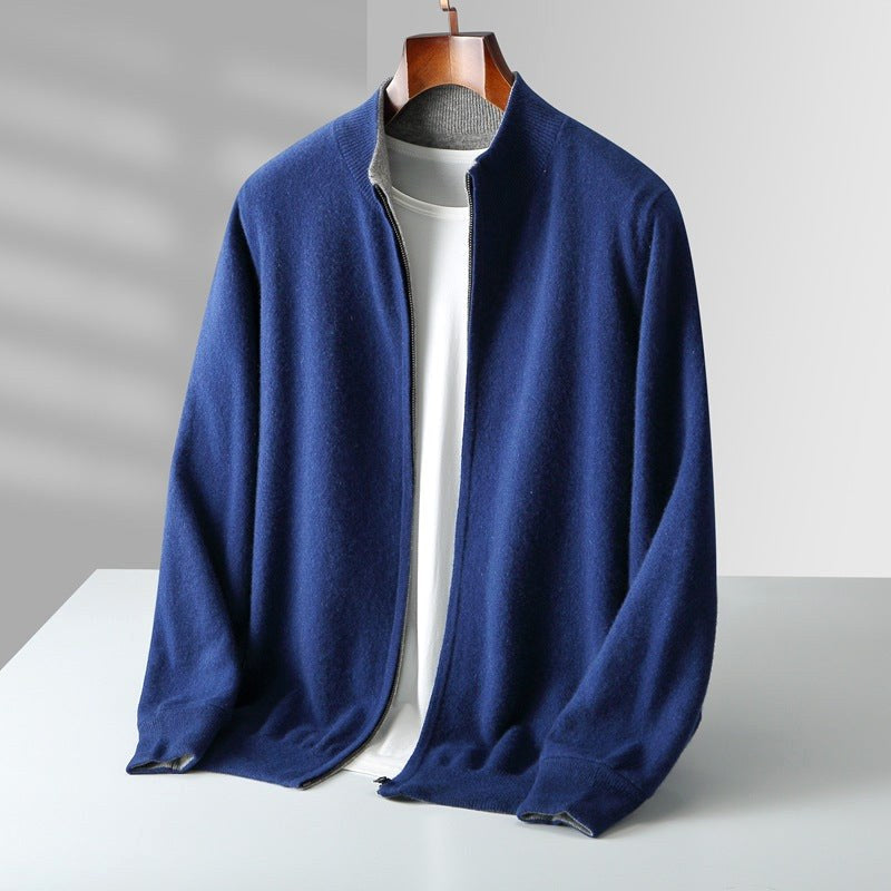Parker | Men's Full-Zip Knit Cardigan, Comfortable Everyday Cardigan | The Dress Cellar