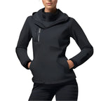 Patricia | Women's Waterproof Softshell Jacket, Wind-Resistant Performance Coat | The Dress Cellar | Black