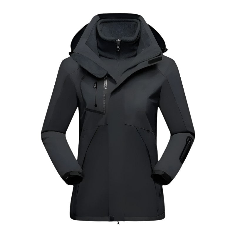 Patricia | Women's Waterproof Softshell Jacket, Wind-Resistant Performance Coat | The Dress Cellar | Pink