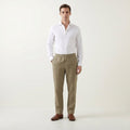 Patrick | Men's Linen-Cotton Blend Trousers with a Comfortable Fit; Breathable Summer Trousers | The Dress Cellar
