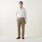 Patrick | Men's Linen-Cotton Blend Trousers with a Comfortable Fit; Breathable Summer Trousers | The Dress Cellar