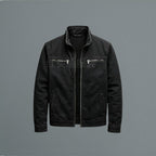 Paul | Men's Classic Cotton Jacket, Structured Casual Jacket | The Dress Cellar | Blue