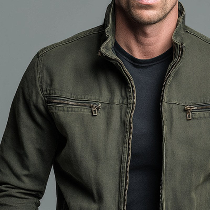 Paul | Men's Classic Cotton Jacket, Structured Casual Jacket | The Dress Cellar