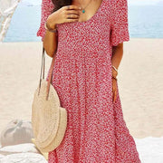 Penelope | Women's Cotton Floral Flutter Sleeve Mini Dress
