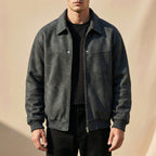 Peter | Men's Lambskin Leather Jacket, Tailored Smart Jacket | The Dress Cellar