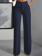 Peyton | Women's High-Waist Elastic Waistband Trousers - image 1