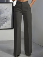 Peyton | Women's High-Waist Elastic Waistband Trousers - image 3