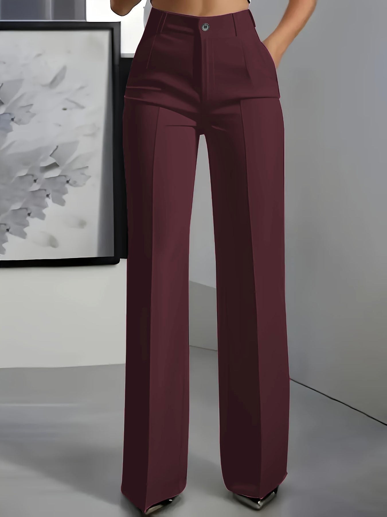 Peyton | Women's High-Waist Elastic Waistband Trousers - image 7