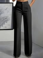 Peyton | Women's High-Waist Elastic Waistband Trousers - image 8