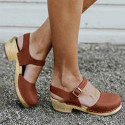 Peyton | Women's Orthopedic Brown Wedge Sandals