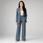 Rachel | Women's Tailored Blazer and Wide-Leg Pants Two-Piece Suit | The Dress Cellar