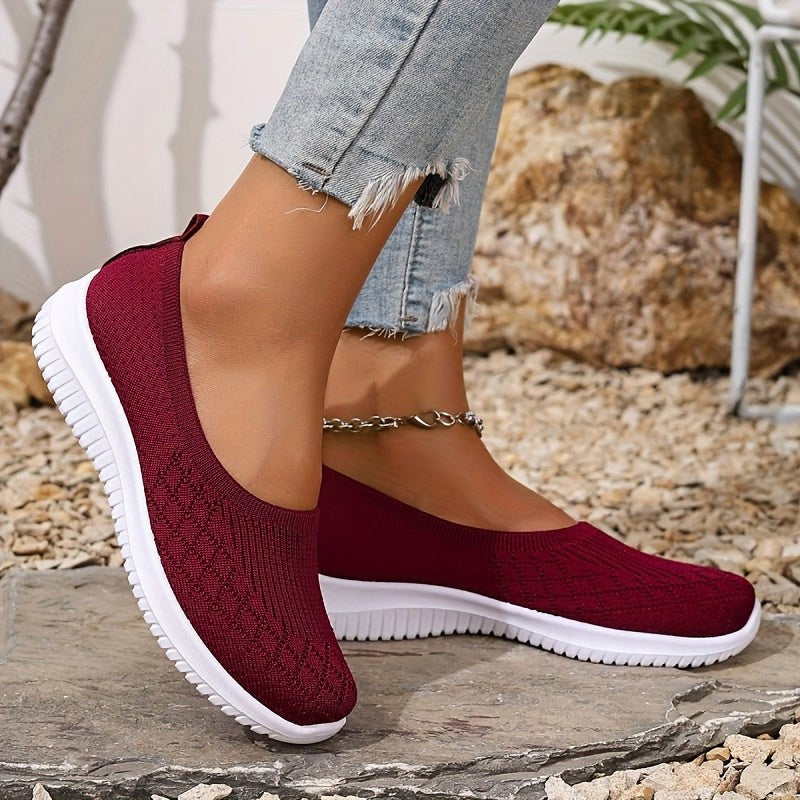 Piper | Women's Orthopedic Slip-On Sneakers - Red
