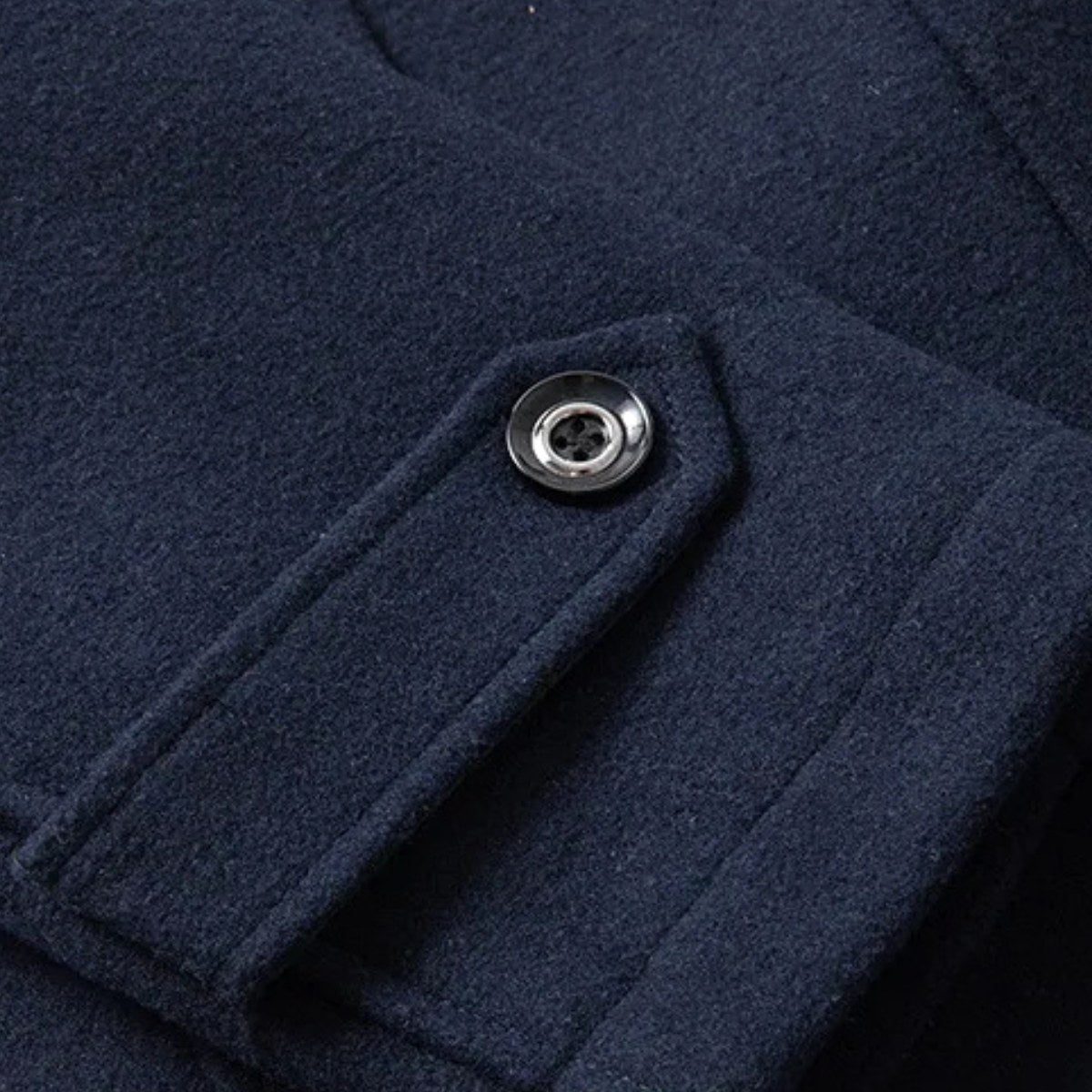 Preston | Men's Double Collar Wool Trench Coat, Tailored Business Coat | The Dress Cellar