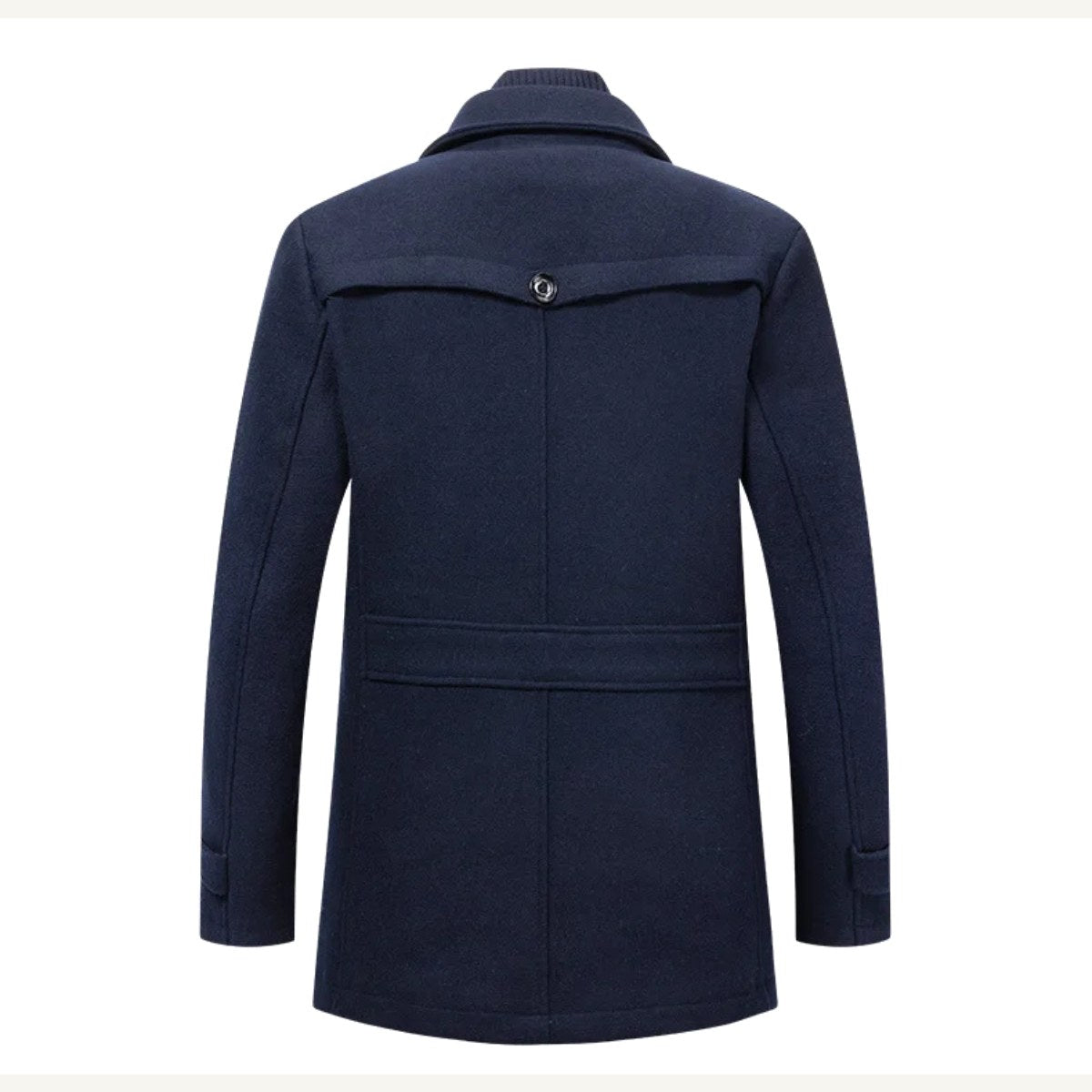 Preston | Men's Double Collar Wool Trench Coat, Tailored Business Coat | The Dress Cellar | Grey