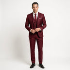 Preston | Elegant Three-Piece Men's Suit with Vest, Slim-Fit Suit | The Dress Cellar