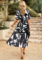 Rachel | Women's Elegant Floral Midi Dress - image 10