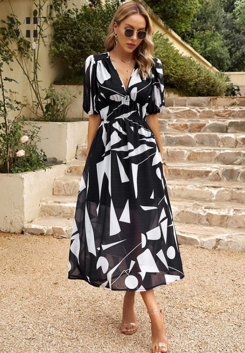 Rachel | Women's Elegant Floral Midi Dress - image 16