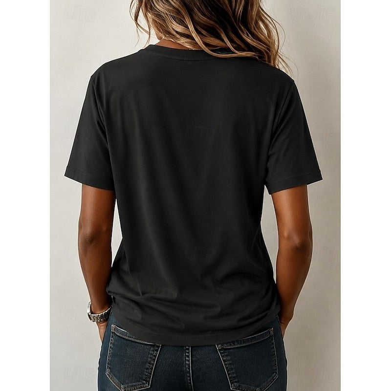 Rachel | Women's Ghost Cat Halloween Graphic Tee, Relaxed Crew Neck T-Shirt | The Dress Cellar | Green