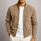 Ralph | Men's Suede Bomber Jacket – an Elegant Autumn Jacket | The Dress Cellar