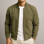 Ralph | Men's Suede Bomber Jacket – an Elegant Autumn Jacket | The Dress Cellar
